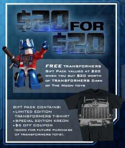 Transformers Rebate Deal